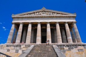Walhalla, hall of fame in Bavaria honouring esteemed German artists, scientists, sovereigns and politicians of the past. 