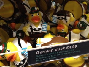 Bavarian rubber ducks on sale at British Museum - Germany: Memories of a Nation